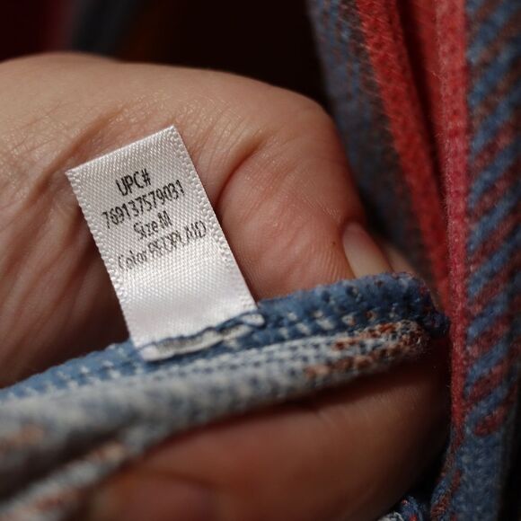 Cuddl Duds Stretch Thermal Plaid Fall Pajama Top Medium - Picture 10 of 10